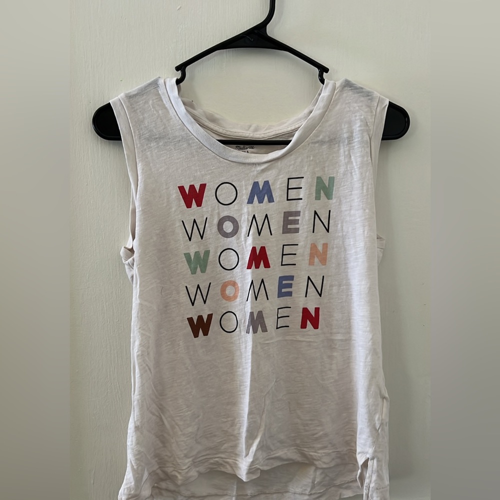 Madewell x Girls Inc. Women Graphic Whisper Cotton Muscle Tank